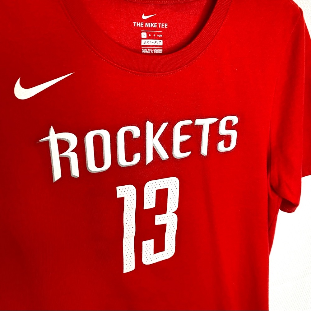 NIKE Red Rockets T Size L 14/16 Dri Fit - Picture 2 of 5